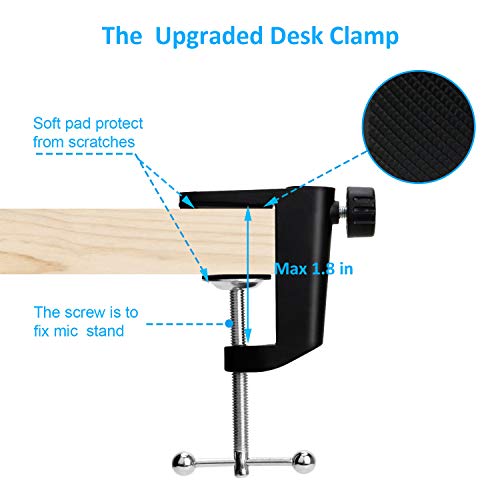 Wave 1 Microphone Stand, Professional Mic Boom Arm Stand Compatible with Elgato Wave 1 USB Condenser Microphone by SUNMON - color: Elgato Wave 1 Mic Boom Arm