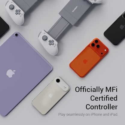 GameSir G8 Plus MFi iPhone Controller, Hall Effect Sticks | Apple MFi Certified USB-C Gaming Controller for iPhone Series, Compatible with iPad Mini & Android, 2 Back Buttons