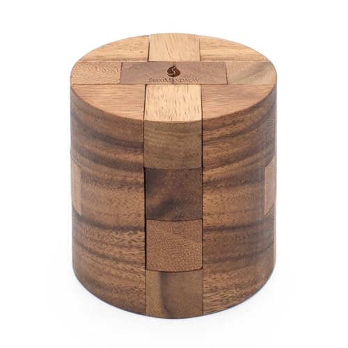 Powder Keg: 3D Wooden Puzzles Brain Teasers for Adults Interlocking Mechanical Handheld Mind Logic Puzzles Unique Gift for Christmas and Birthdays Office Desk Decor