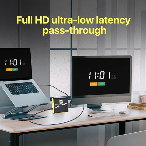 HDMI Capture Card for Nintendo Switch 2, 1080P 60FPS, Yellow | USB 3.0 plug and play, 4K 30Hz passthrough, works with OBS, PS5, Xbox, PC and Mac - color: Yellow