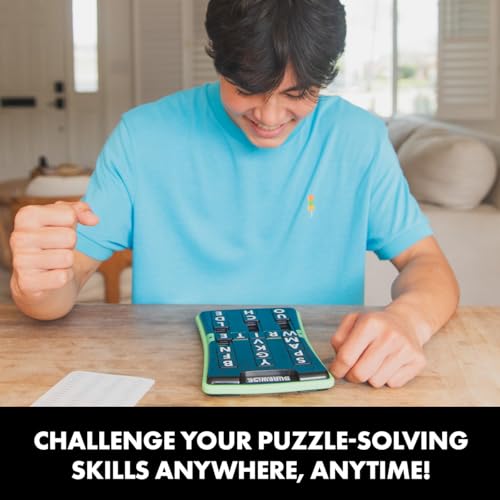 Educational Insights Slidewise - Word Games and Brain Teaser Puzzles for Kids 8-12, Kids Slide Puzzle Game, Travel Size Handheld Puzzle, Single Player Brain Teasers for Adults, Teens, and Children