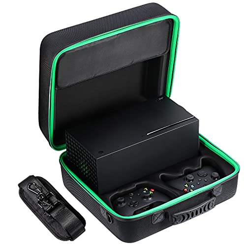 Hard Carrying Case Compatible with Xbox Series X, Controller, Accessories | Protective Travel bag for Xbox Series X Disc or Digital Version Console, Cables and Other Accessories