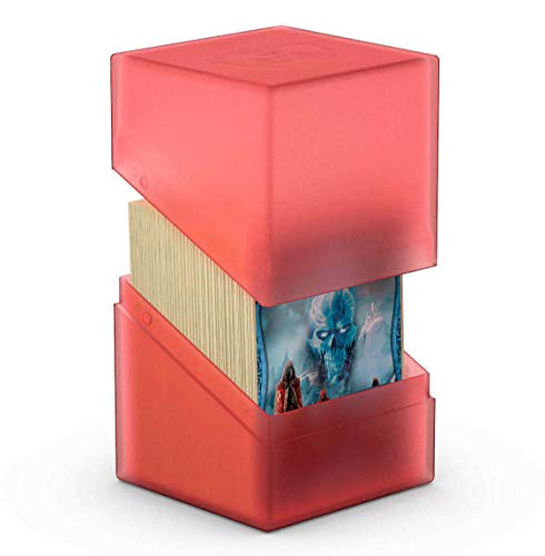 Ultimate Guard Boulder 100+ Classic, Deck Case for 100 Double-Sleeved TCG Cards, Ruby, Secure & Durable Storage for Trading Card Games, Soft-Touch Finish - color: Ruby, size: 100+