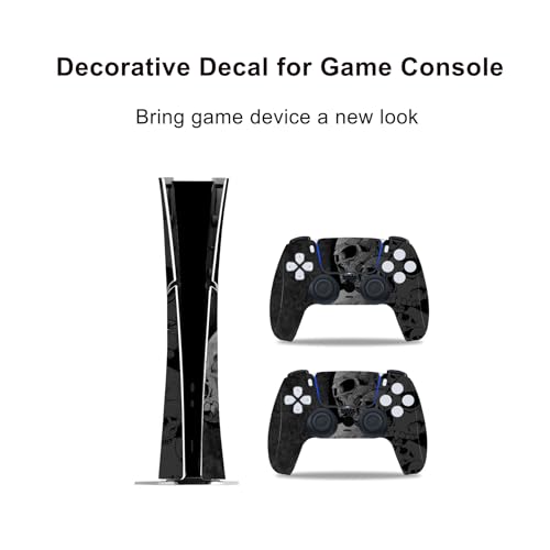 Skin Sticker Compatible with PS5 Slim Digital Console Controller (Grey) | Protective Decal Cover, Game Device Vinyl - color: Grey