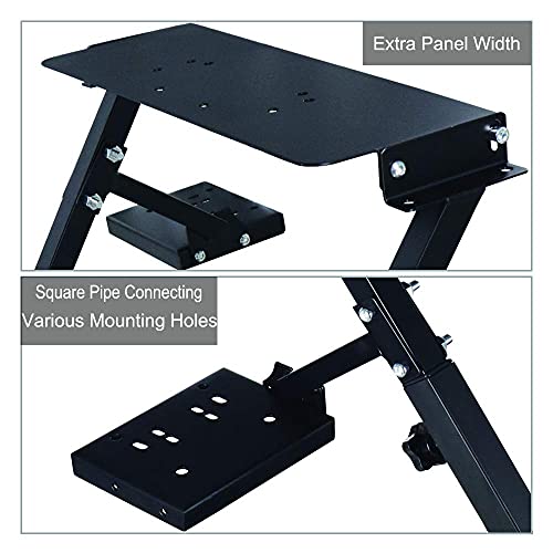 Racing Wheel Stand, Height Adjustable & Foldable Steering Wheal Stand Compatible with Logitech G25,G27,G29,G920 Gaming Cockpit