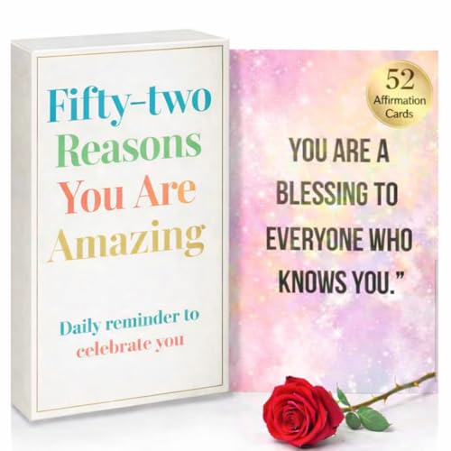 Isaac Liev Affirmation Cards for Women, Men & Teens – 52 Uplifting Positive Quotes & Inspirational Messages - style: Amazing Affirmation