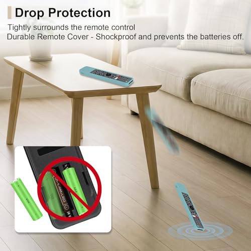 Protective Case for Sony Remote RMF-TX600U RMF-TX500U RMF-TX500E RMF-TX600E | Silicone Cover for Sony RMF-TX621U RMF-TX520U Smart TV Remote Sleeve Skin Waterproof, Anti-slip (Glow in Dark Blue) - color: Glow in Dark Blue