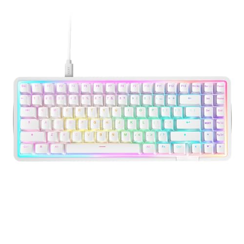 NZXT Function Elite MiniTKL (White) - color: White, size: Mini Tenkeyless, style: Function Elite