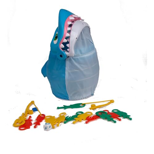 Shark Bite -- Roll the Die and Fish for Colorful Sea Creatures Before the Shark Bites Game! by Pressman Blue Sky, 5" - style: Shark Bite