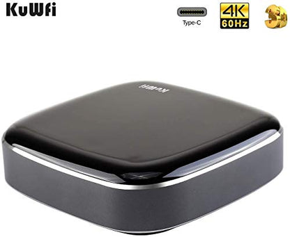 KuWFi Video Capture Card, Game Capture Card 4K 1080P 60FPS, HDMI to USB C Capture Card for All HDMI Devices Such as Streaming Work with PS4/PC/OBS/Camera