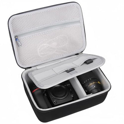 Case for Nikon D7500/ D3100/ D3200/ D3400/ D3500 Digital Camera,Lens, Memory Card,Card-reader,Charger,Battery,Mini camera tripod, Compact Camera Travel Carrying Organizer (Case Only)