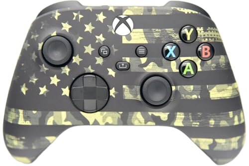 Wireless Custom Controller Compatible with PC, Windows 10+, Series X/S & One (Series X/S Camo Flag) - color: Series X/S Camo Flag