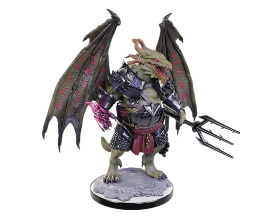 WizKids D&D Nolzur's Marvelous Miniatures: Draconian Foot Soldier & Mage Dungeons and Dragons Unpainted Miniatures - style: Draconian Foot Soldier & Mage