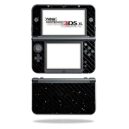 MightySkins Carbon Fiber Skin for Nintendo New 3DS XL (2015) - Deep Space | Protective, Durable Textured Carbon Fiber Finish | Easy to Apply, Remove, and Change Styles | Made in The USA - color: Deep Space