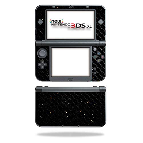MightySkins Carbon Fiber Skin for Nintendo New 3DS XL (2015) - Deep Space | Protective, Durable Textured Carbon Fiber Finish | Easy to Apply, Remove, and Change Styles | Made in The USA - color: Deep Space