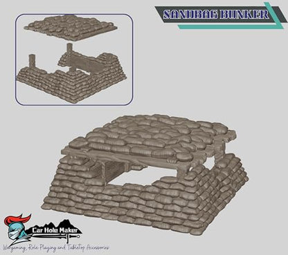 Trench Warfare Tabletop Terrain Set 28mm Scale