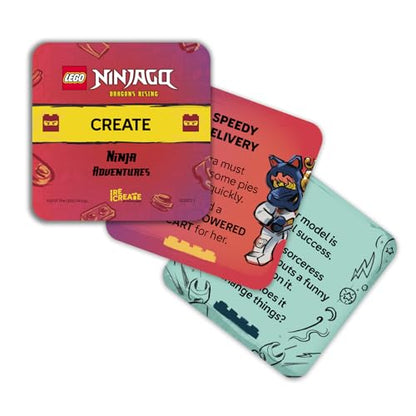 LEGO NINJAGO Recreate Activity Cards – Ninja Adventures | Ninja-Themed Building Game with 30+ Activity Cards & 25 LEGO Elements | Ages 6+ - style: LEGO NINJAGO Ninja Adventures