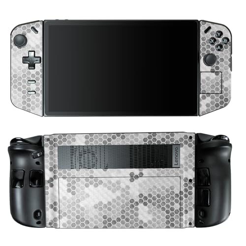 Carbon Fiber Gaming Skin Compatible with Lenovo Legion Go - Camo Hexadots - Premium 3M Vinyl Protective Wrap Decal Cover - Easy to Apply | Crafted in The USA by MightySkins - color: Camo Hexadots, style: Carbon Fiber Textured Finish