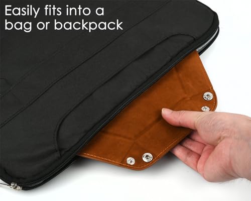 Dice Holder Leather DND Dice Case Foldable Dice Tray Dungeons and Dragons Storage Tray for Tabletop Game