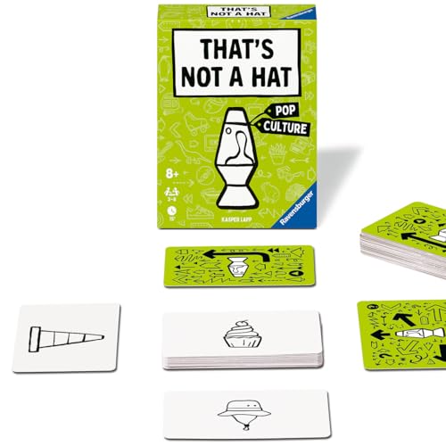 Ravensburger that’s Not A Hat - Pop Culture - Fun Bluffing & Memory Party Card Game for 3-8 Players | Fun Entertainment for Families |Travel Friendly - style: That's Not A Hat Pop Culture