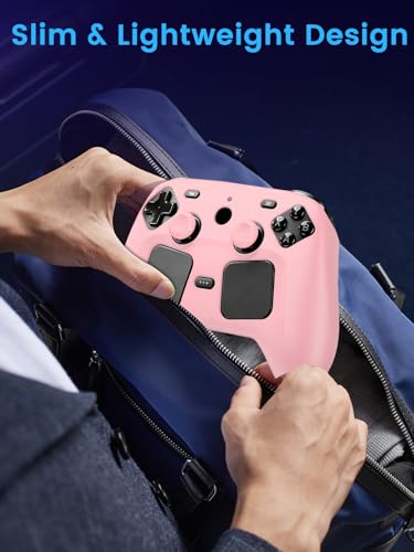 Oshmirian Case Cover for Steam Controller 2 2026,Soft Silicone Protector Cover,Skin Case for Steam Controller 2 with Button Cap, Anti-Scratch,Shockproof,Pink - color: Pink