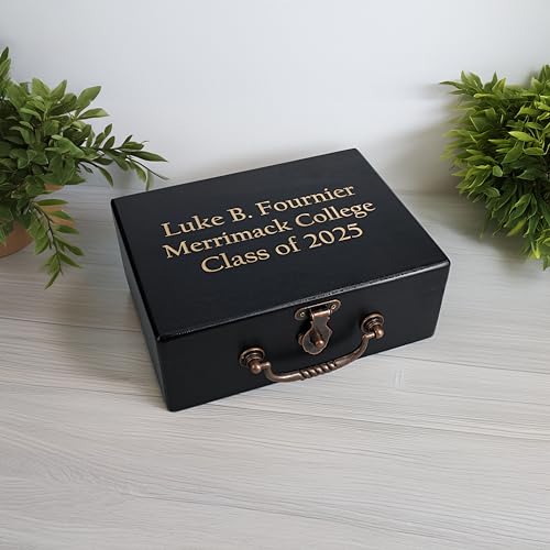 WE Games Custom Double 6 Dominoes in Engraved Black Stained Wooden Treasure Box, Dominoes Set for Adults, Ivory Color Double Six Domino, Classic Board Games, Tile Games, Personalized Domino Gift - color: Black