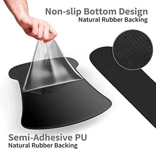 Mouse Pad with Ergonomic Wrist Support and Memory Foam Keyboard Wrist Rest, Non-Slip PU Base Gel Mouse Mat, Keyboard Palm Rest for Home Office Wireless Gaming Desk Pad Gold & Black Leopard - color: Yvb-mouse Pad -2-b-29