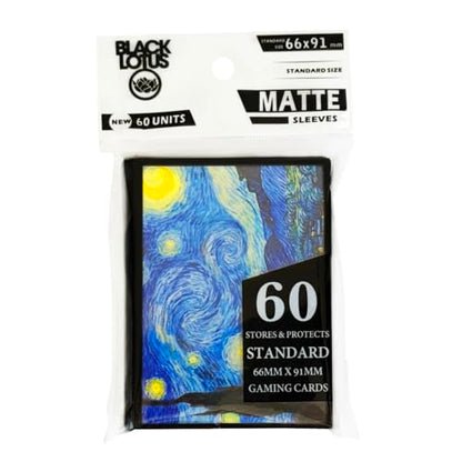 120pcs Starry Sky Night 66x91mm Standard Size Card Protector Top Loaders Board Game Matte Card SleevesTrading Card Game Cover Shield for Standard Size Cards