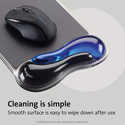 Kensington Duo Gel Mouse & Keyboard Wrist Rest Bundle Set, Ergonomic Keyboard and Mouse Pad With Wrist Support, Keyboard Wrist Rest, Computer Keyboard Pad, Cooling Gel, Non-Skid Backing, Blue K52920WW | Ergonomic gel cushioning, non-skid backing, pairs ke