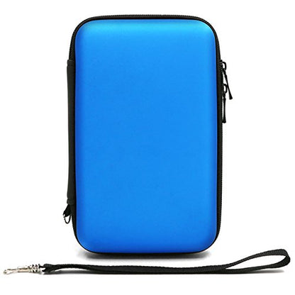 ADVcer 3DS Case, EVA Waterproof Hard Shield Protective Carrying Case with Detachable Hand Wrist Strap Compatible with Nintendo New 3DS XL, New 3DS, 3DS XL, 3DS, 3DS LL or 2DS XL or DSi, DS Lite (Blue) - color: Blue