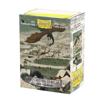 Dragon Shield Art Sleeves | Limited Edition - Hunters in The Snow | 100 CT - Smooth & Tough Premium TCG Sleeves | Compatible with Pokemon, One Piece & Magic the Gathering - color: Hunters in the Snow