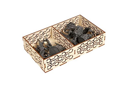 The Broken Token Game Organizer Compatible with The Lord of The Rings: Spreading War Expansion - Wooden Game Organizing Box with Multiple Trays and Dividers - style: Spreading War Expansion