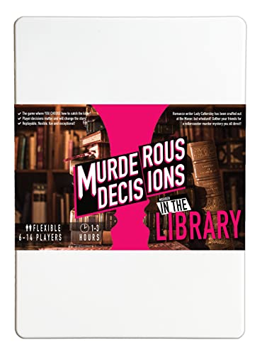 Murder in the Library 6-14 Player Murder Mystery Dinner Party Game