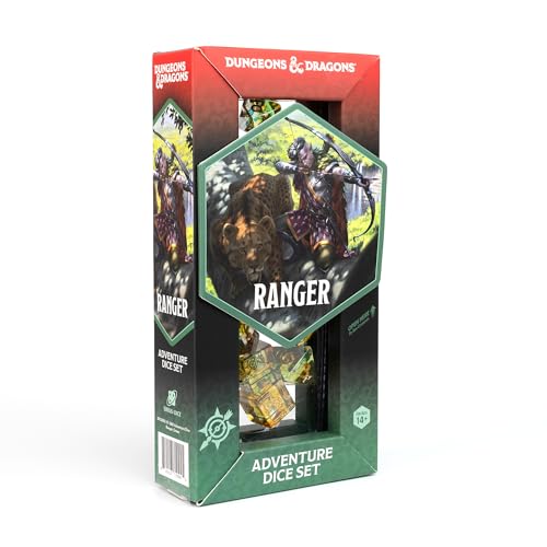 D&D Adventure Dice (Ranger Class: Green) - style: Ranger Class: Green