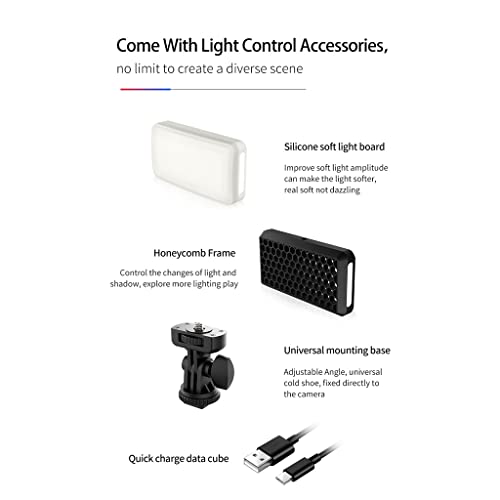 RGB Lampu Video LED 2500K 9000K Dapat Berkedip Ponsel Pintar DSLR Kit Fotografi