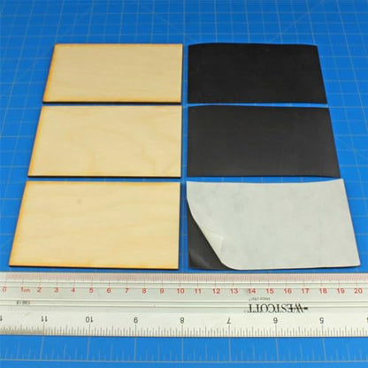 LITKO Ready Base Kit | Compatible with The Old World | 60x100mm Chariot | Twenty 3mm plywood bases + magnets | Magnetize minis for storage & steel trays | Infantry - style: 60x100mm Rectangular