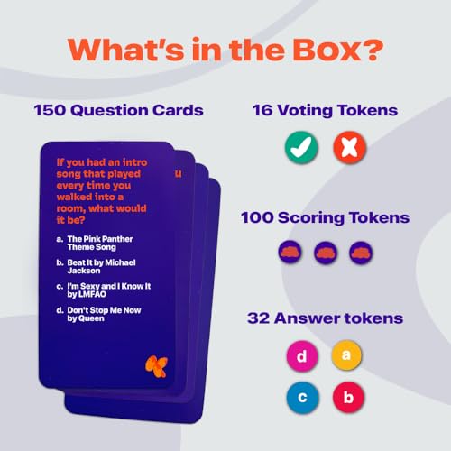Card Game - Great Minds, Hilarious Mind-Matching Party Game for Teens, Adults & Families, Perfect for Parties, Gamenights, Trips & Get-Togethers, Gifts for Game Lovers, 4-8 Players