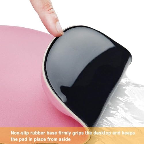 Office Mousepad with Gel Wrist Support - Ergonomic Gaming Desktop Mouse Pad Wrist Rest - Design Gamepad Mat Rubber Base for Laptop Computer -Silicone Non-Slip Special-Textured Surface (08Navy) - color: 08Navy