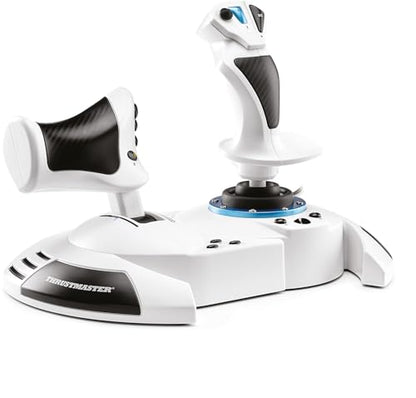 Thrustmaster T-Flight Hotas One MSFS 2024 Collector Edition - XBOX & PC | Detachable design, Officially licensed, 5 axes, 14 buttons, rapid trigger, hat switch, detachable throttle, dual rudder - style: MSFS White Edition Xbox Series X/S | PC