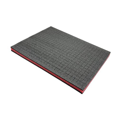 Toolboxes Foam Sponge Insert Game Box Board Cases Pre Cut Segments Customizable Drawer Padding Shock Absorbing Suitable for Camera Cases to, Black red Black 5CM - size: black red black 5CM
