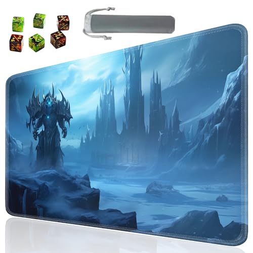 Board Game for TCG Playmat Table Mats Games Size 60X35 cm Mousepad Compatible for MTG RPG CCG Trading Card Game Play mats with 6 Dice (Playmat 135) - color: Sotw-playmats-1-135