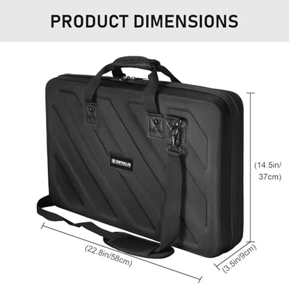 Hard Case Compatible with Pioneer DJ Controller DDJ-SR/SR2/REV1/Denon MC4000/Numark NVII/Mixtrack Pro3/Hercules Inpulse 500/NV Platinum Protective Carrying Storage Bag - size: DDJ-REV1/SR2