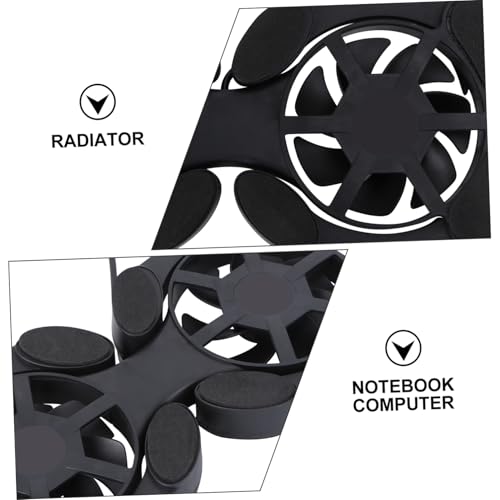 Mobestech Portable Foldable Laptop Cooling Pad, Dual USB Fan Notebook Cooler Stand, Lightweight Laptop Cooler Mat for Heat Dissipation and Travel Use