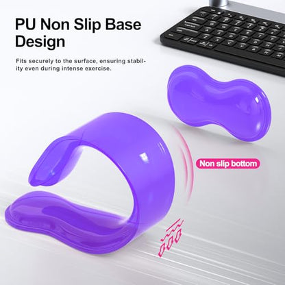 MOKURU Gel Keyboard and Mouse Wrist Rest Set, Comfort Ergonomic Wrist Support, for Wrist Pain Relief, Computer Keyboard Wrist Rest (Purple) - color: Purple