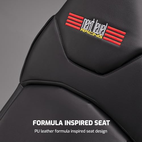Next Level Racing F-GT Racing Simulator Cockpit. Formula and GT racing simulator cockpit compatible with Thrustmaster, Fanatec, Moza Racing on PC, Xbox and PS