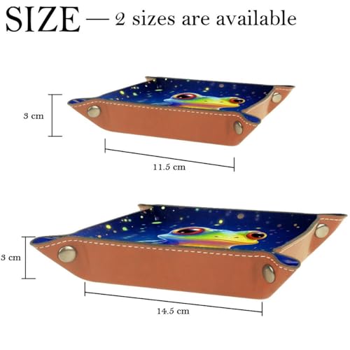 Cute Frog Dice Tray PU Leather Dice Rolling Tray Folding Dice Holder for Dice Games, Like RPG, DND and Other Table Games - color: Multi 4