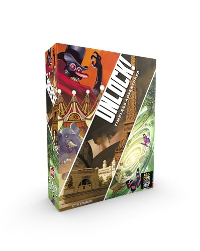UNLOCK! Timeless Adventures Card Game - Escape Room-Inspired Cooperative Adventure, Fun Family Game for Kids and Adults, Ages 10+, 1-6 Players, 1 Hour Playtime, Made by Space Cowboys