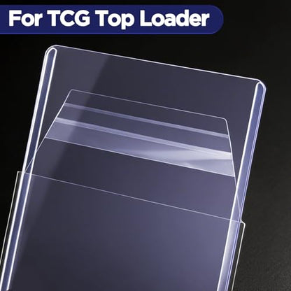 Top Loader Sleeves, Bulk 100/200 / 400 PCS Penny Sleeves for Top Loaders, Resealable Team Bags for 35-75PT Rigid Trading Card Protection, Durable Transparent Top Loader Protectors - color: 400 Packs