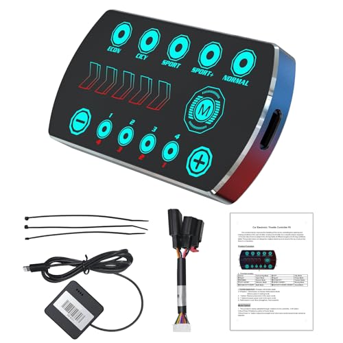 Throttle Response Controller 10 Drive Modes Smart Electronic Accelerator | Fit for Ford F150 F250 F350 F450 F550 Explorer Mustang Bronco Ranger Edge Fusion Taurus Focus Land Rover Mazda - size: 861-F6, style: 861-6