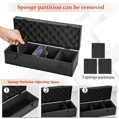 Toploader Storage Box for 3" x 4" 35pt Rigid Card, Magnetic Card Case | Portable Top Loader Card Case with 3 Removable Dividers, Holds 200+ Toploaders, Magnetic Holders for Sports Trading Cards - size: For 200+ Toploaders